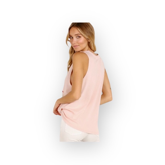 new Daydreamer ☺︎︎ Pink Floyd Rainbow Muscle Tee Tank ☺︎ Light Pink ☺︎ Small - Picture 2 of 16